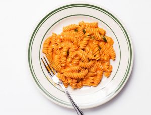 fusilli alla vodka basil parmesan crop