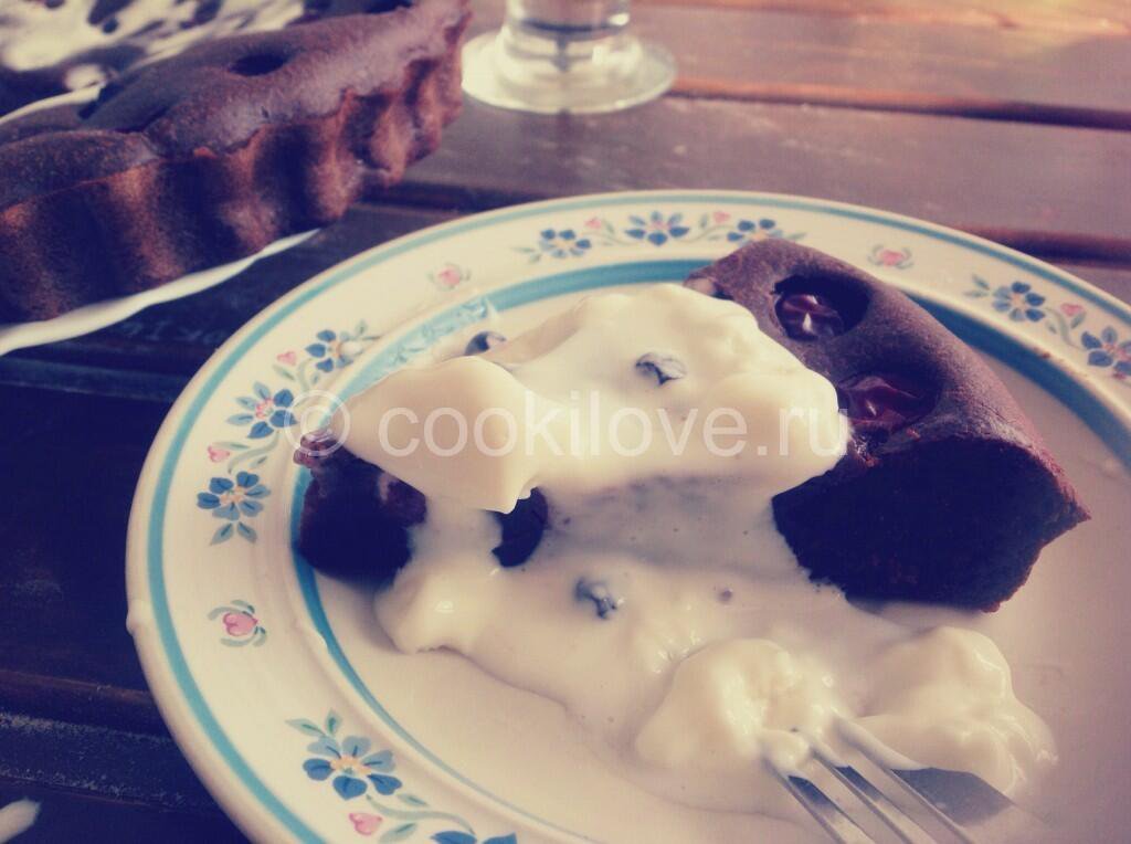 Шоколадный пирог «Черный лес» с вишней! Рецепт!